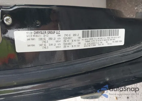 2014 Chrysler Town & Country Touring из США, поврежденный, VIN 2C4RC1BG3ER171112